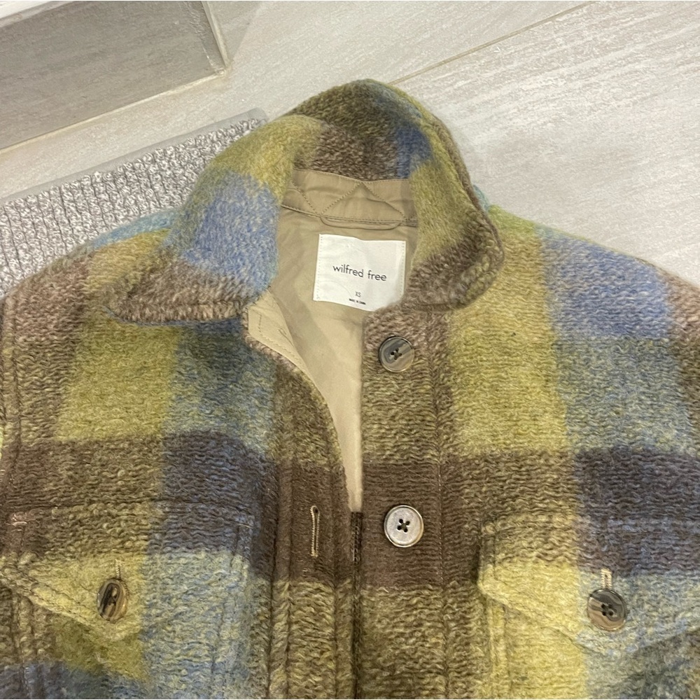 Wilfred free ganna shirt size xs plaid print - Picture 8 of 9